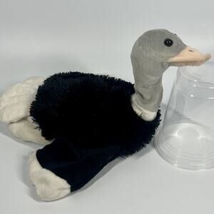 Caltoy Ostrich Emu Fluffy Plush Soft Toy Hand Glove Full Body Puppet 9”
